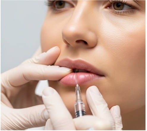Foto: Unterspritzung mit Botox, Hyaluron oder Fillern