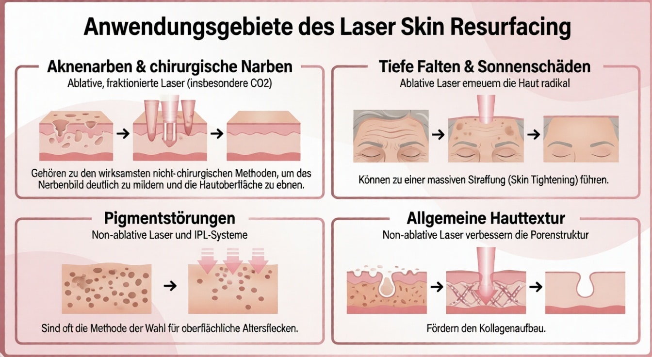 Laser Skin Resurfacing Anwendungsgebiete