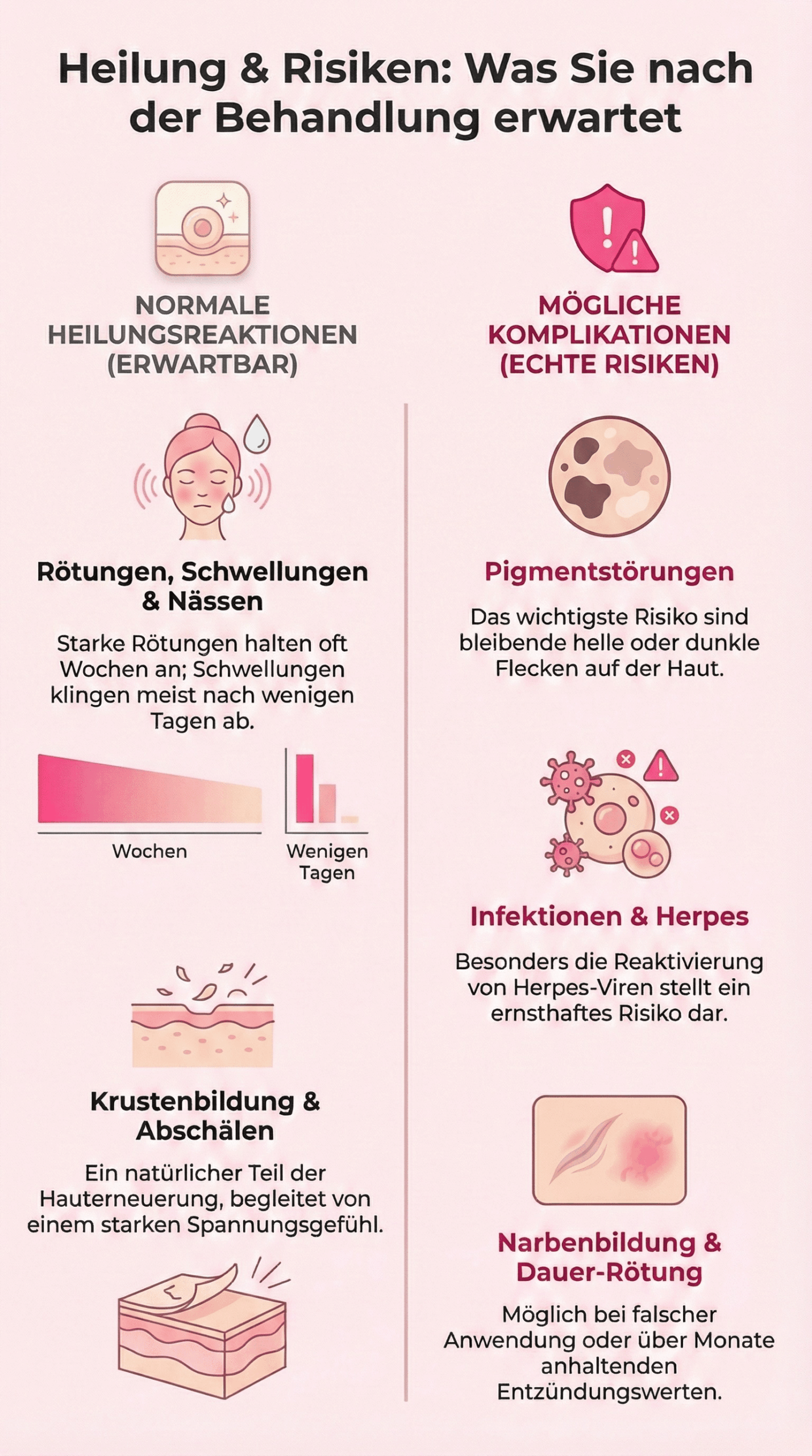 Erbium YAG Laser-Behandlung: Heilung & Risiken
