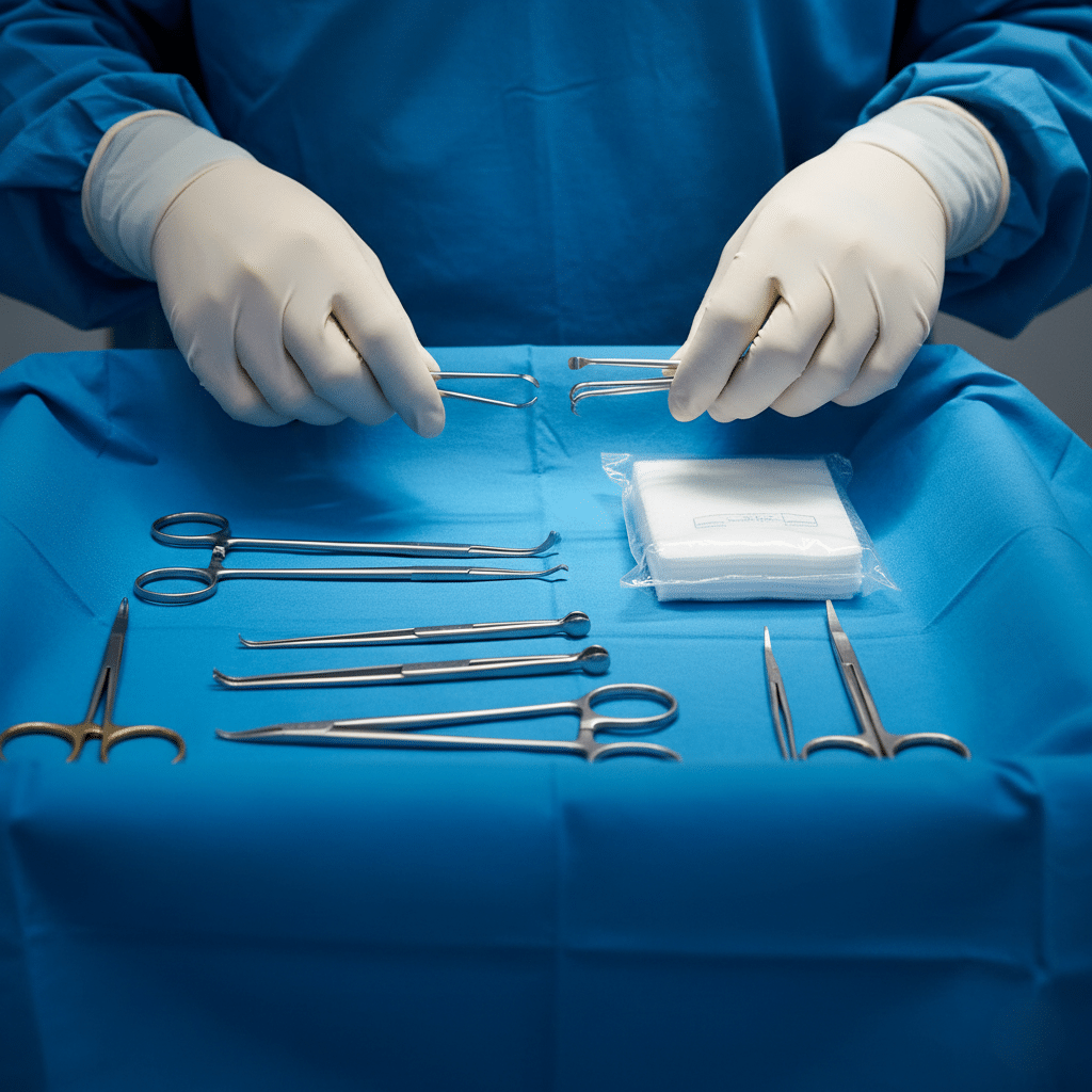Infektionsprophylaxe Steriler Arbeitstisch OP