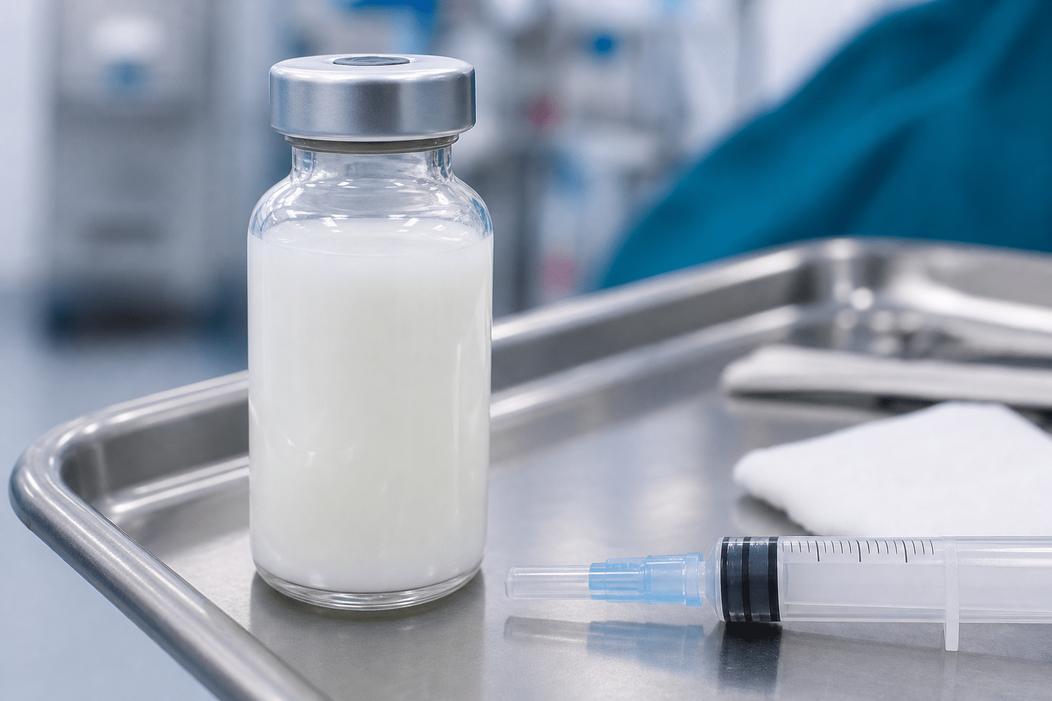 Schematische Darstellung der häufigsten Propofol Nebenwirkungen im menschlichen Körper