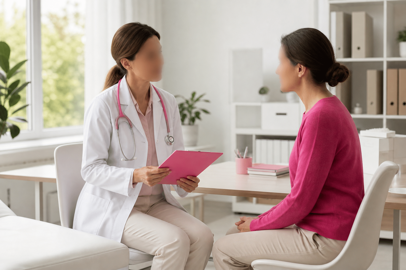 Allergologisches Beratungsgespräch zwischen Arzt und Patient zur Diagnostik nach einer Narkosekomplikation.